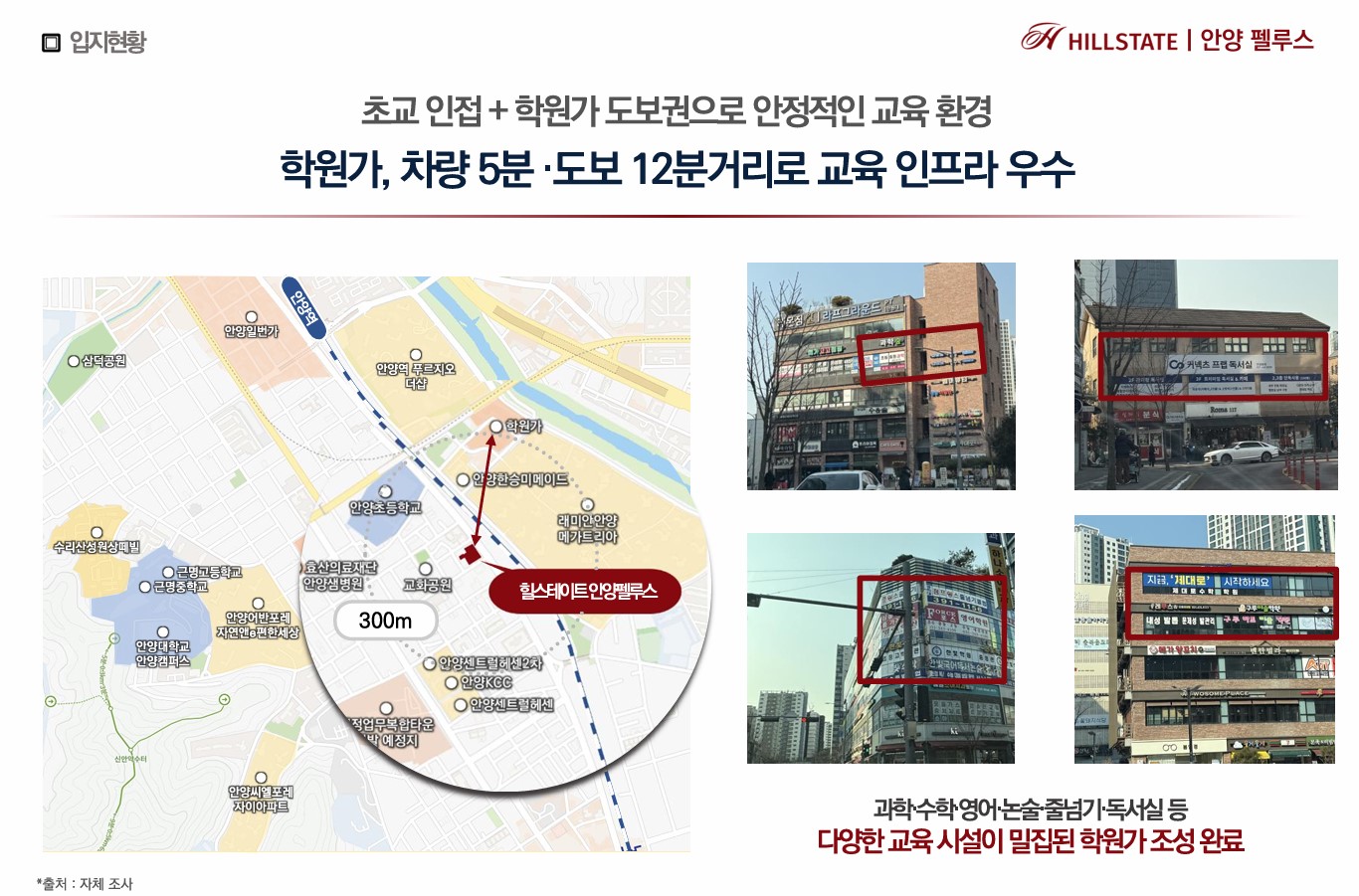 학원가 교육 환경